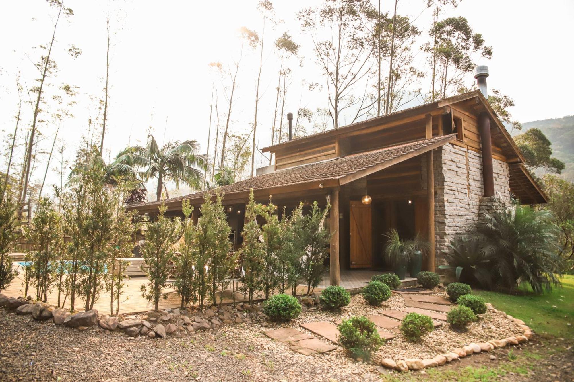Chale Casa De Pedra, Vivenda Serra Velha, Chales De Montanha Timbe do Sul Экстерьер фото
