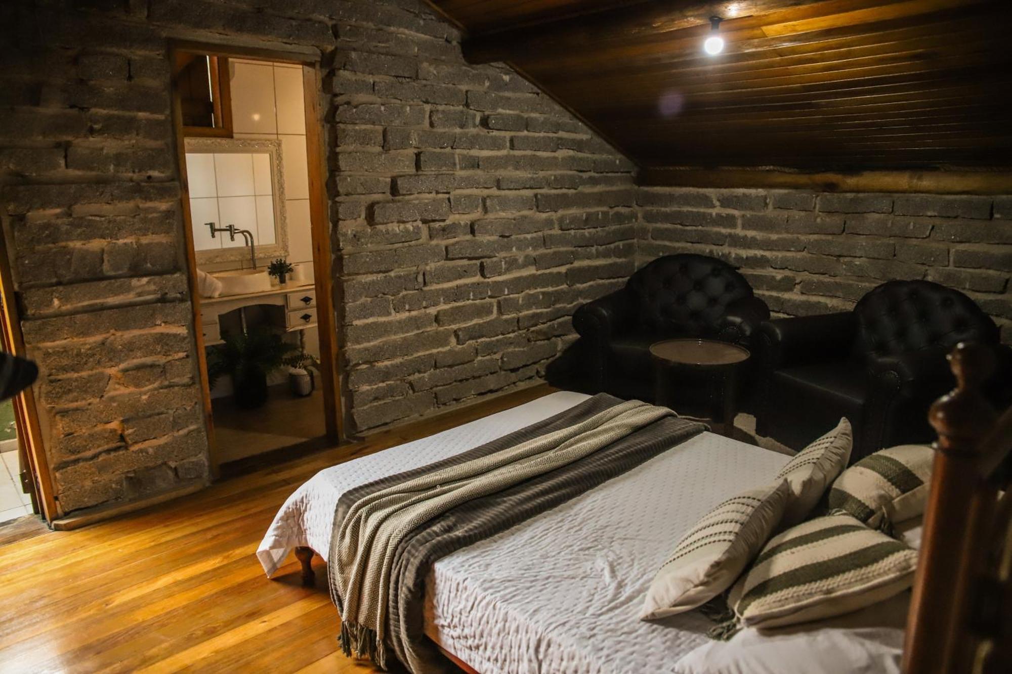 Chale Casa De Pedra, Vivenda Serra Velha, Chales De Montanha Timbe do Sul Экстерьер фото